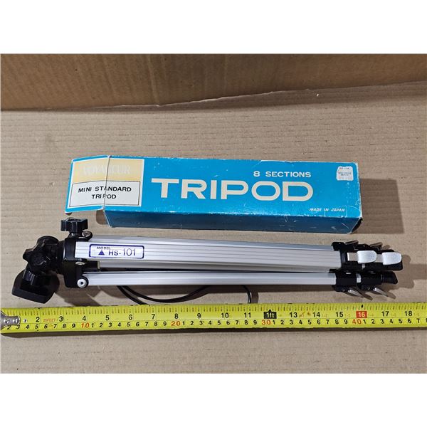 (2) Telescopic Tripods.  One w/ Case and Original Box.