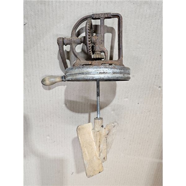 Antique Dazey Butter Churn Hand Crank Mechanism (Top)