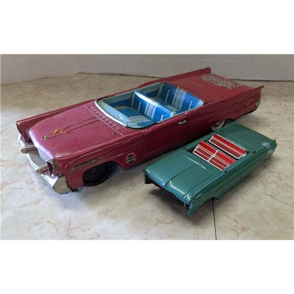 2 vintage toy cars