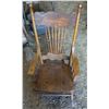 Image 1 : vintage rocking chair, pressed wood back