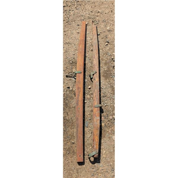 1 pair wooden horse eveners, 6'