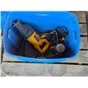 Image 1 : Tote full of tools, reciprocating saw, sander- untested