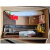 Image 2 : Pallet of misc items, hardware, pull up bar, light bulbs