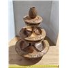 Image 1 : Wooden tiered serving dish- 22"H