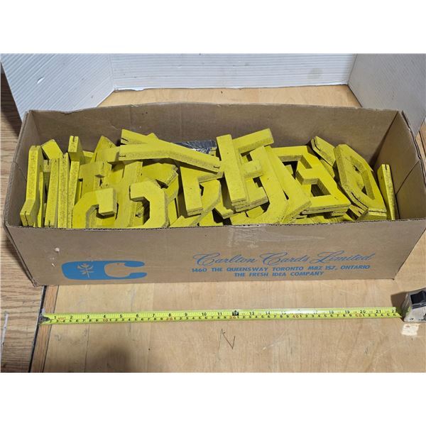 Vintage wooden letters