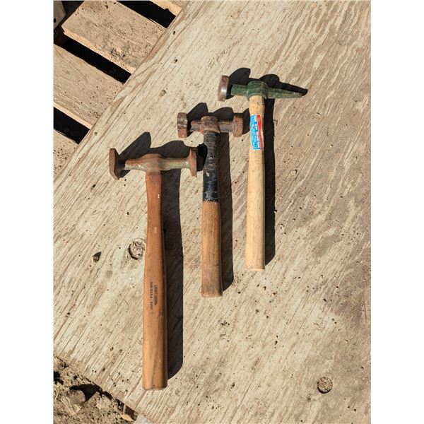 3 autobody/metal working hammers