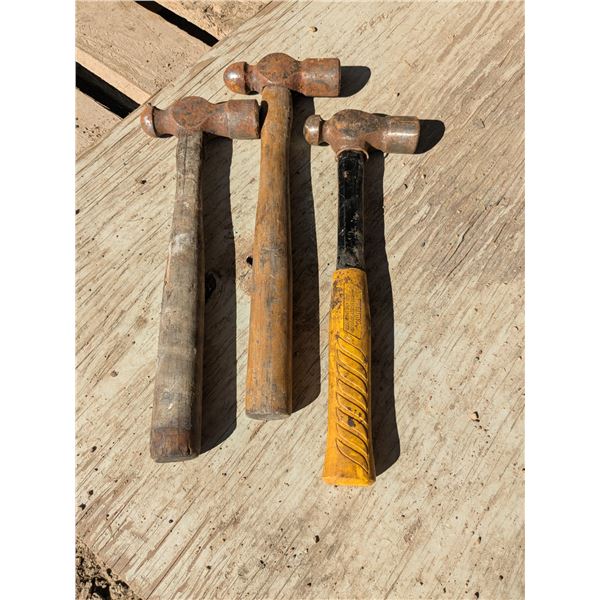 3 ball peen hammers