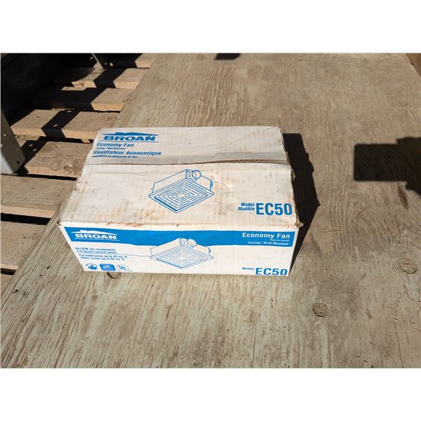 50CFM bathroom fan, sealed in box
