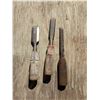 Image 1 : 3 wood chisels, 1", 3/4", 1/2"