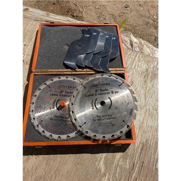 Craftsman 8" Dado blade set, complete with storage box