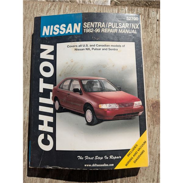 Chilton automotive repair manual, 1982-1996 Nissan Sentra/Pulsar/NX