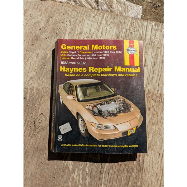 Haynes automotive repair manual, GM- multiple models