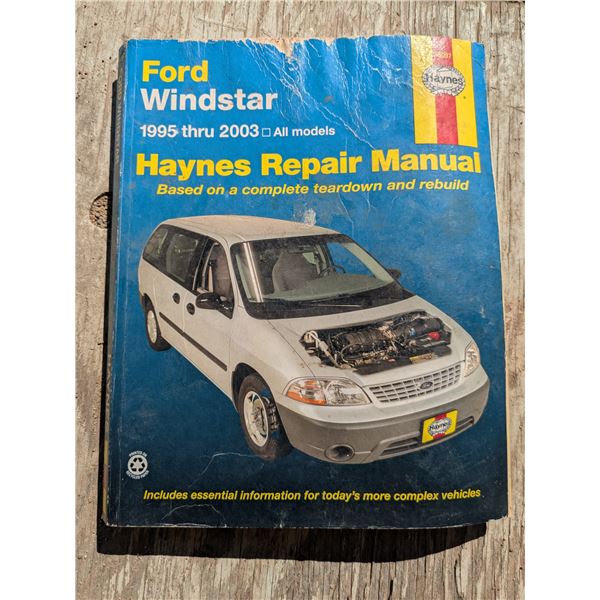 Haynes automotive repair manual- Ford winstar van, 1995-2003