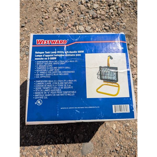 Westward 500W halogen worklight, sealed in box
