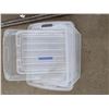 Image 2 : 2 clear totes with lids