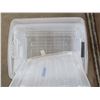 Image 3 : 2 clear totes with lids