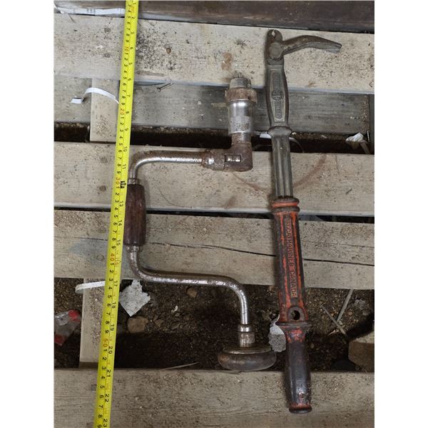 Nail puller and hand drill