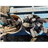 Image 2 : 2 buckets of wood scrap and tools, axe and branch trimmer