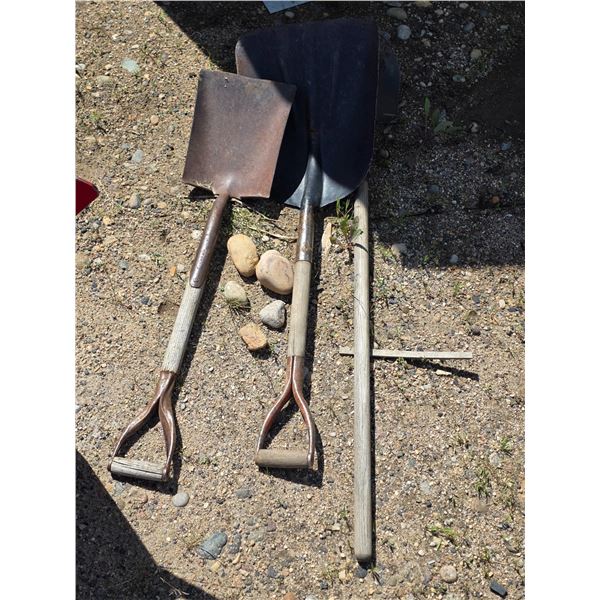 Lot of shovels
