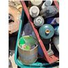 Image 5 : Pallet of tools and hardware, tool belt, vehicle belts, extension cord