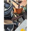 Image 6 : Pallet of tools and hardware, tool belt, vehicle belts, extension cord