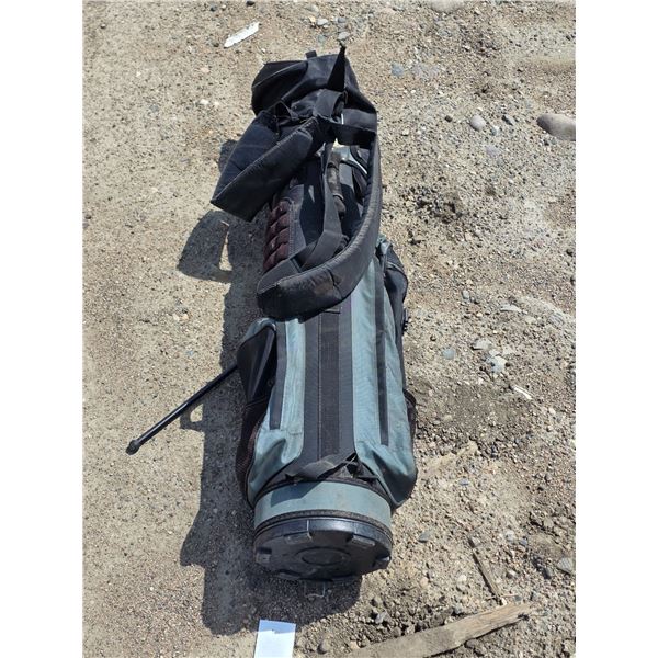 Golf bag full of clubs
