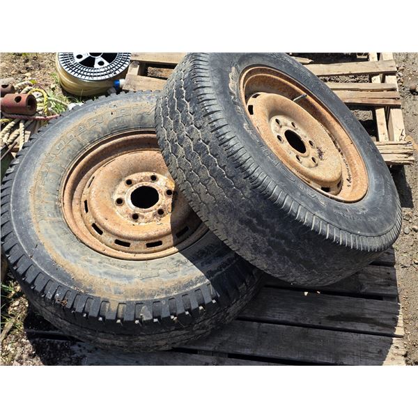 2 tires and rimes- LT 225/75R16 and P265/75R16