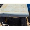 Image 3 : Home made shop table with large wheels- 48" by 50" by 33"H
