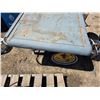 Image 4 : Home made shop table with large wheels- 48" by 50" by 33"H