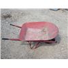 Image 1 : metal wheel barrow with wooden handles