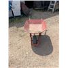 Image 2 : metal wheel barrow with wooden handles