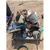 Image 2 : mixed pallet- jugs and jars, sewing machines, drain augers, etc.