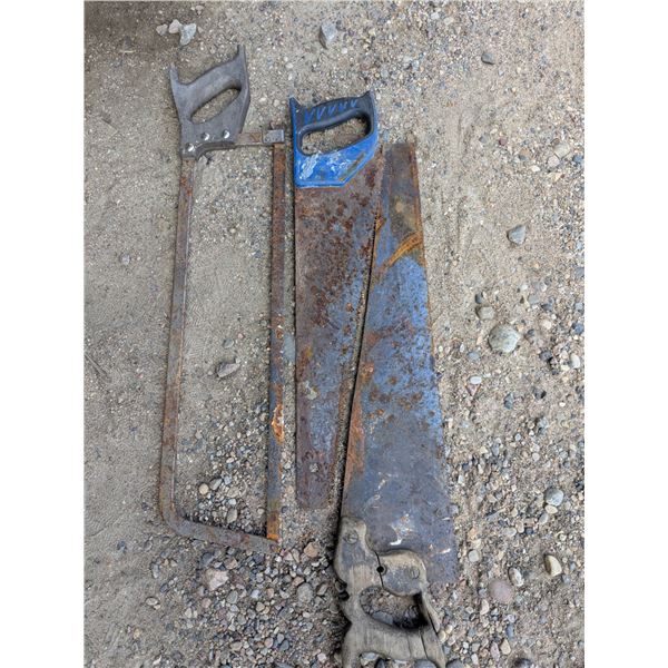 3 carpentry handsaws