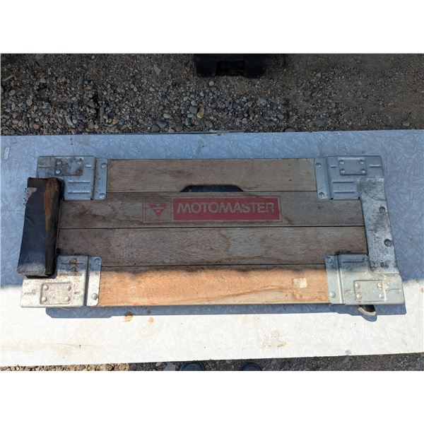 Vintage motomaster wooden mechanics creeper
