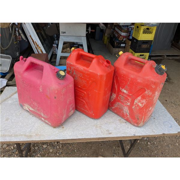 3- 20L gas cans