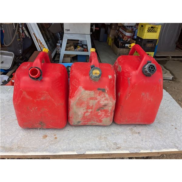 3- 20L gas cans