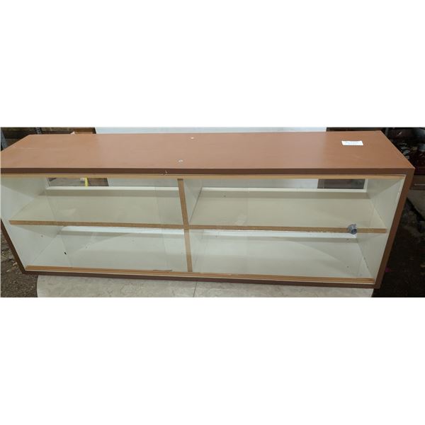 glass display case, 48x12x16"