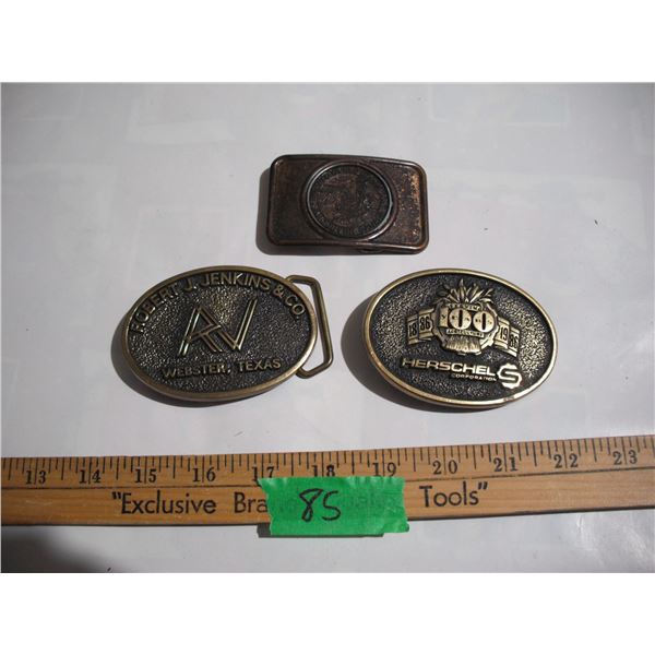 (3) Vintage Belt Buckles