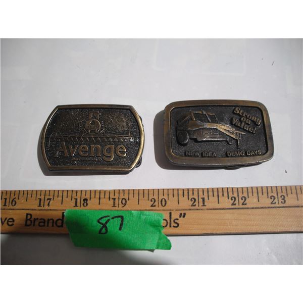 (2) Vintage Belt Buckles