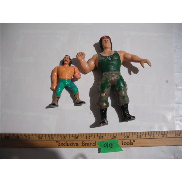 1986 LJN WWF Corporal Kirchner & 1990 Titan Jake the Snake Action Figures