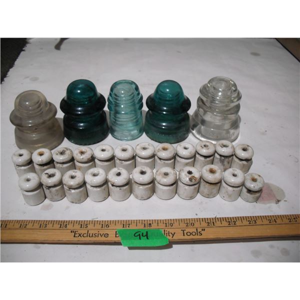 Vintage Insulators (Some have damage)