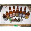 Image 1 : Lot of Vintage Glass Bottles w/ Labels