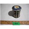 Image 1 : 1930’s Tin Litho Cylindrical Tower Rotating Coin Piggy Bank