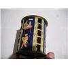 Image 6 : 1930’s Tin Litho Cylindrical Tower Rotating Coin Piggy Bank