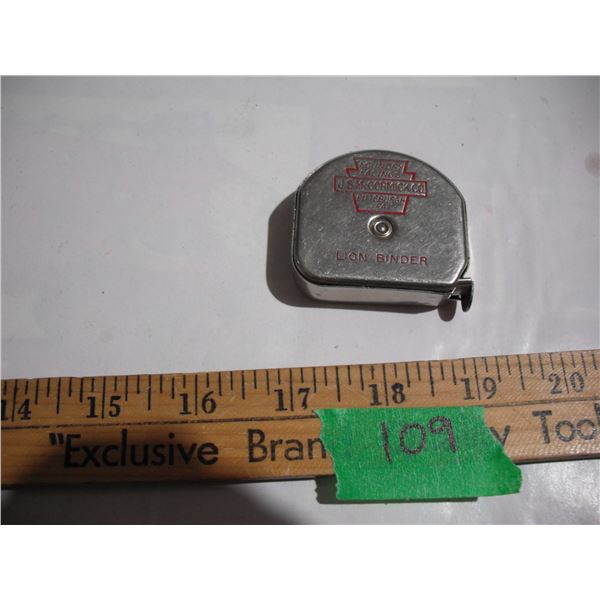1943 J.S. McCormick Co. Measuring Tape
