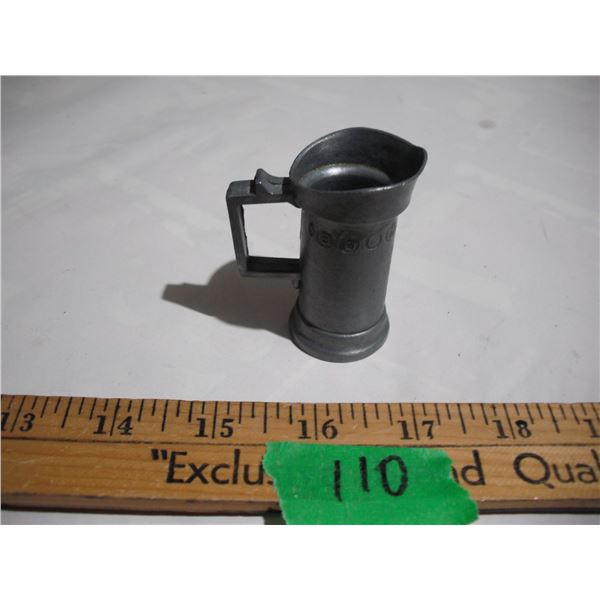 Heavy Guage Pewter Measuring Cup “2 Centiliter”