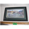 Image 1 : “Time Stands Still” by Sharon Larson - 9.25”x14.5” Framed Oil on