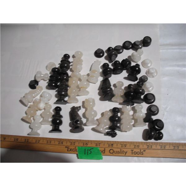 Marble Chess Pieces (have damage)