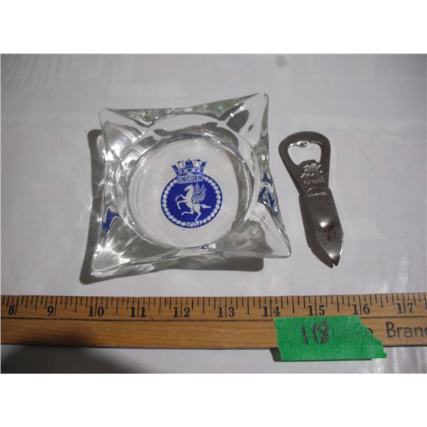 Fly Horse Bottle Cap Opener & Unicorn Ashtray