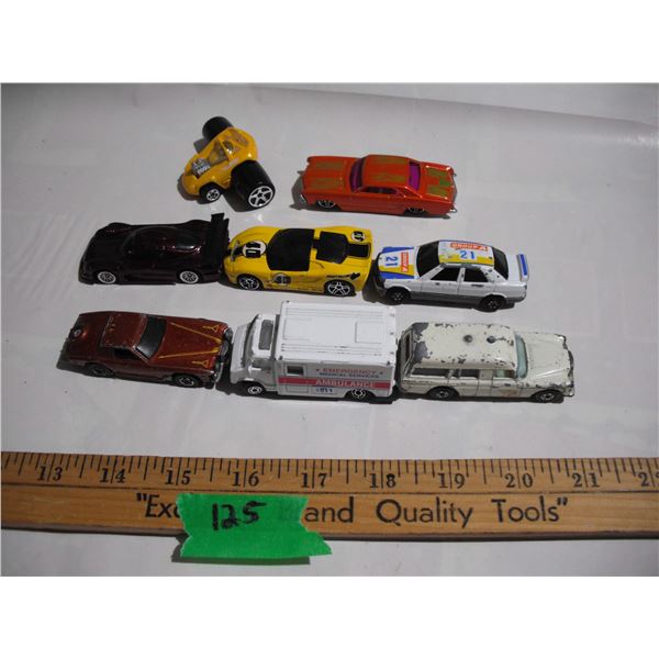 Lot of Toy Cars - Matchbox Mercedes Benz, Ambulance, etc.